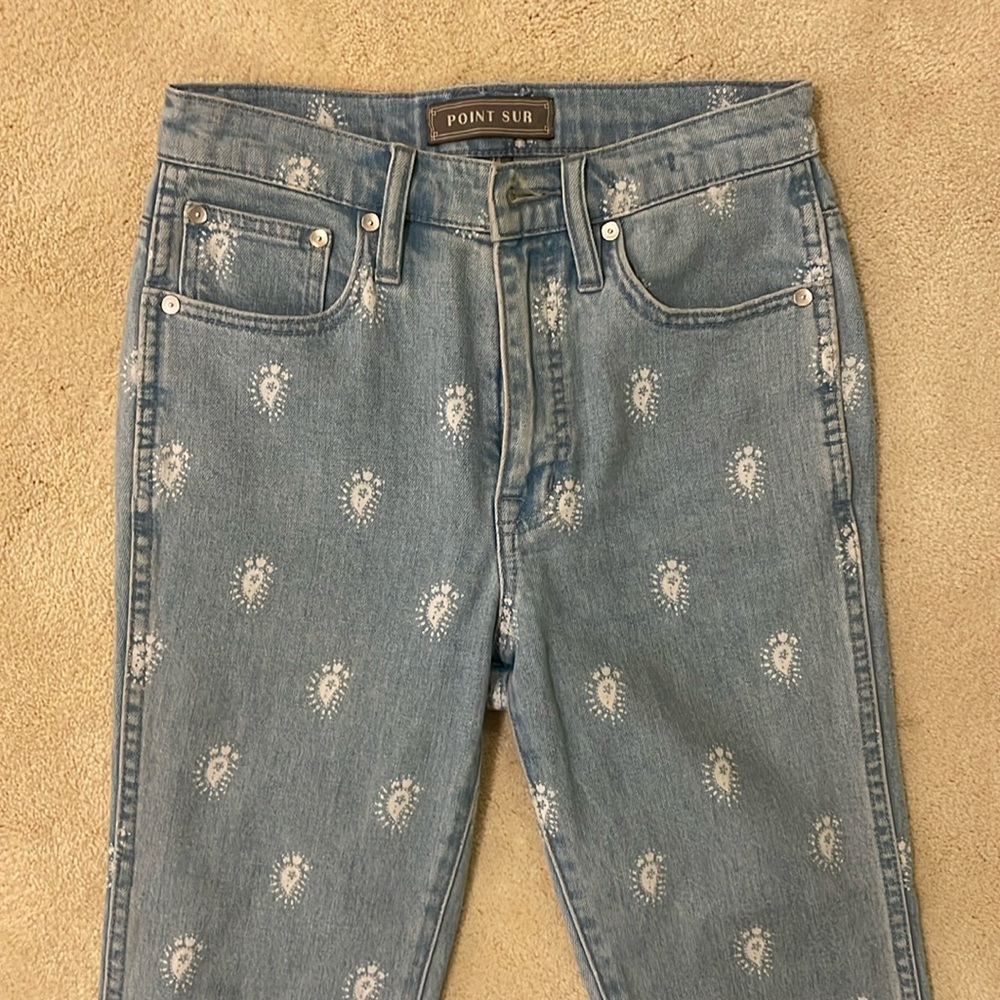 Point Sur Paisley straight leg jeans (JCrew)